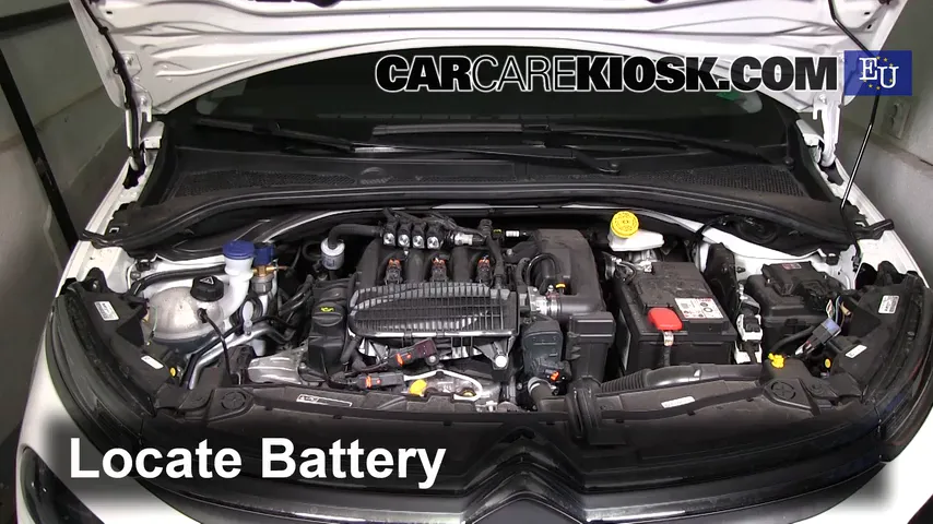 2017 Citroen C3 PureTech 1.2L 3 Cyl. Battery Replace